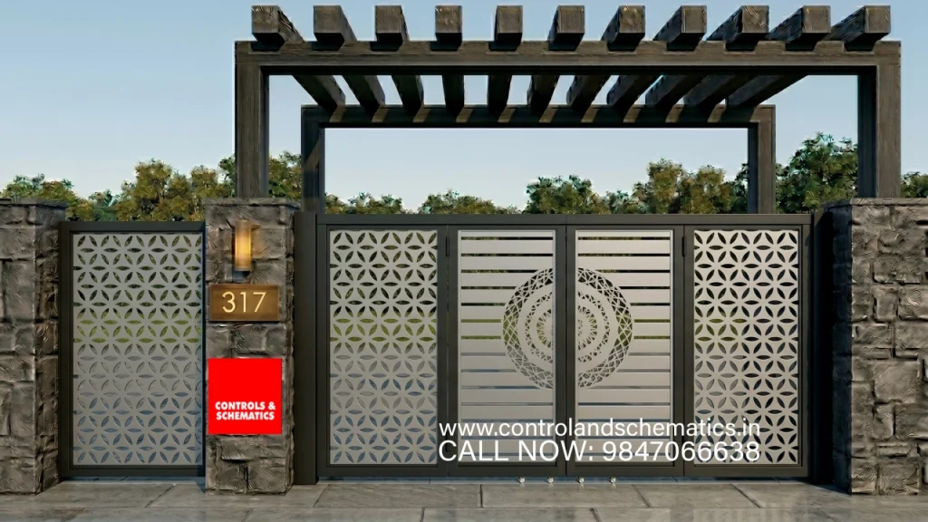 CNC cut gate