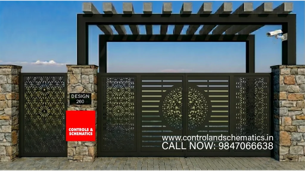 CNC cut gate