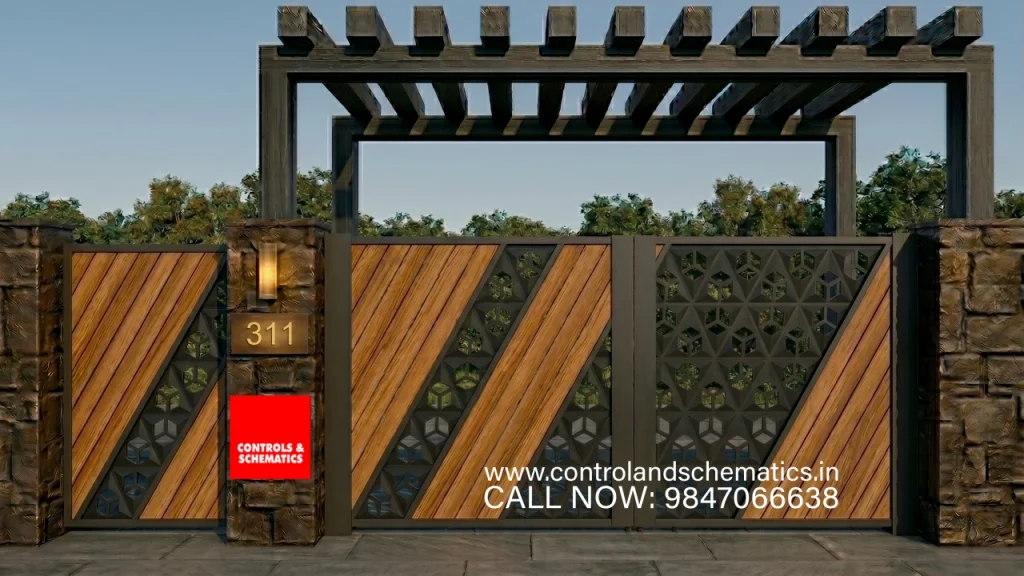 Contemporary gate design Kerala