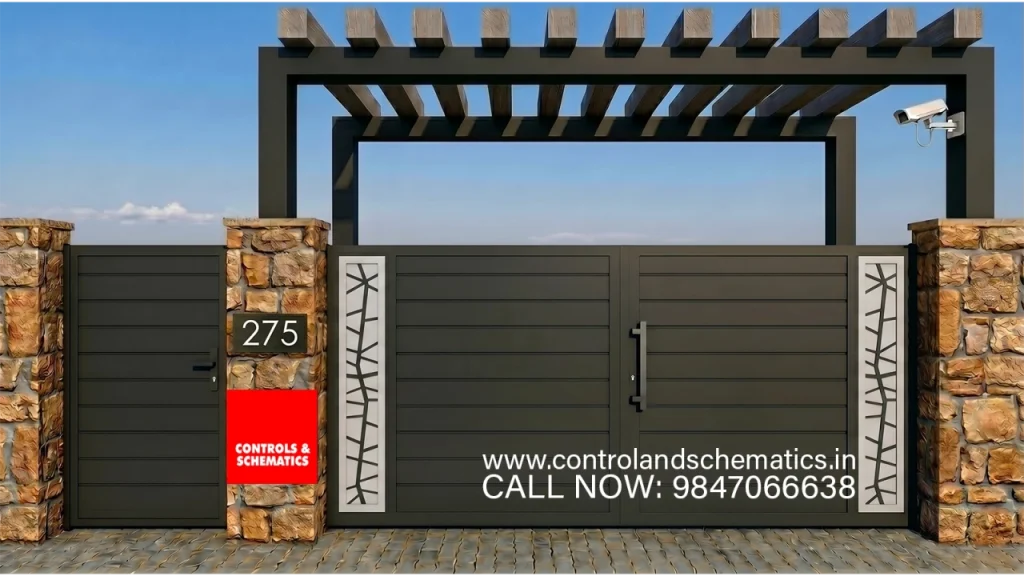 Contemporary home gate