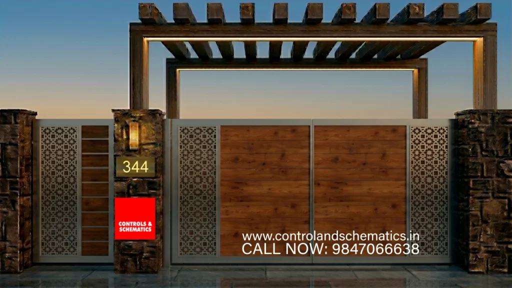 Luxury stainless steel gate