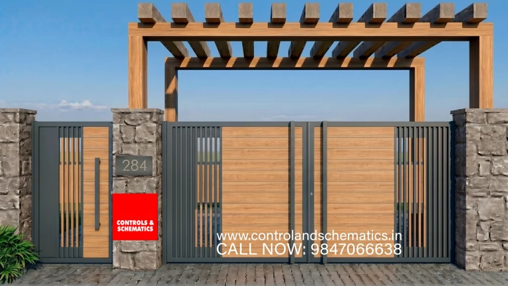 Merrino wood gate design