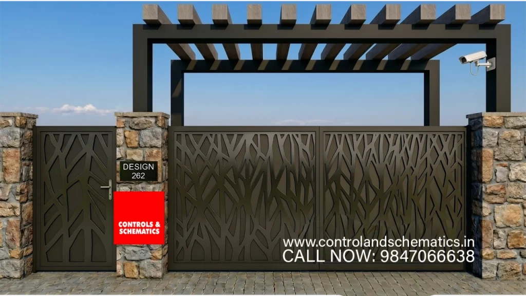 Modern CNC cut gate